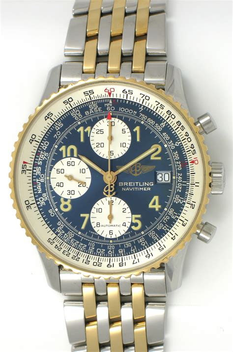 breitling navitimer two tone d13022|breitling navitimer.